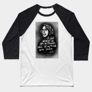 Oscar Wilde Drawing Baseball T-Shirt